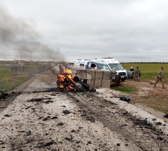 بالتزامن مع انفجار اعزاز.. مفخخة تستهدف حاجزاً لـالوطني وتوقع قتلى