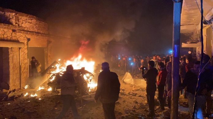مجددا.. مفخخة تضرب سوقا شعبيا في ريف حلب المحرر وتوقع جرحى