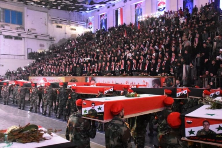 لواء القدس يشيع 46 عنصرا قتلوا في حلب عام 2016