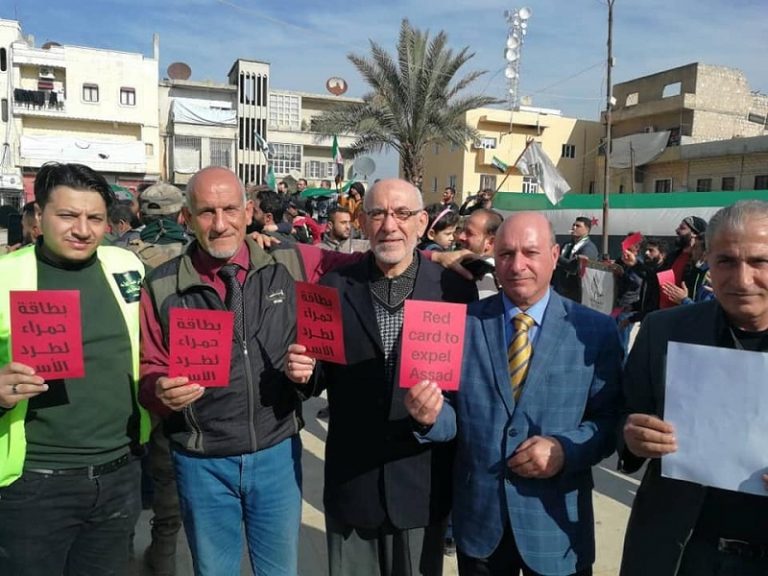 بطاقة حمراء.. حملة في الداخل السوري لطرد الأسد