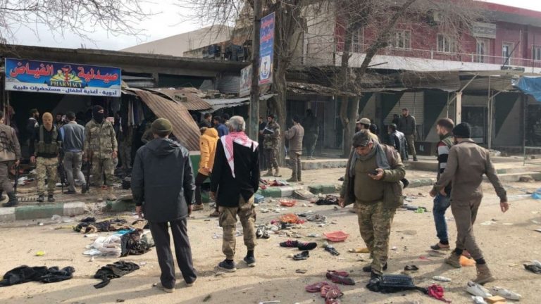 الحسكة.. انفجار في دوار البريد وسط رأس العين