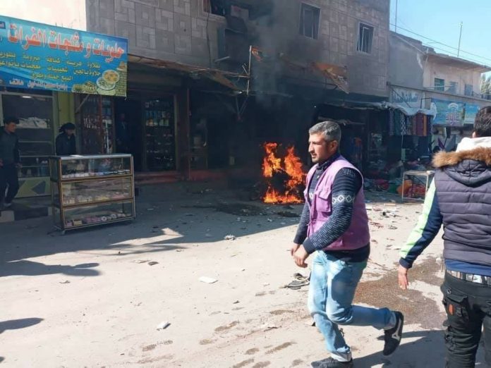 قتلى وجرحى بانفجار وسط البصيرة بدير الزور