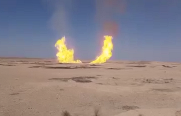 انفجار يستهدف خط غاز الحسكة -حمص بعد إعادة تشغيله