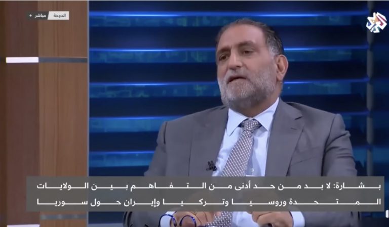 بشارة: نظام الأسد اتخذ الشعب رهينة والمعارضة الوطنية المستقلة حُيدت
