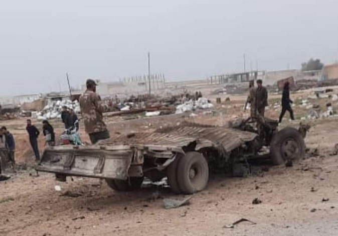 قتيل وجريح بانفجار مفخخة برأس العين