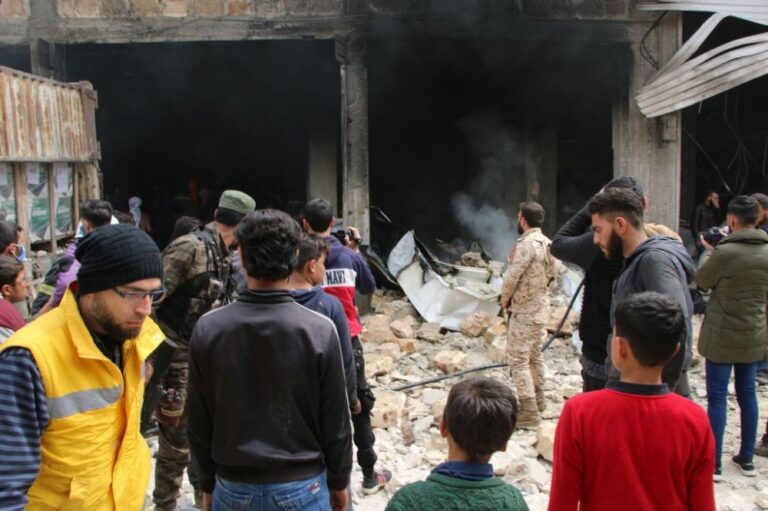 الباب.. إصابات بين المدنيين جرّاء انفجار مجهول في شركة شحن