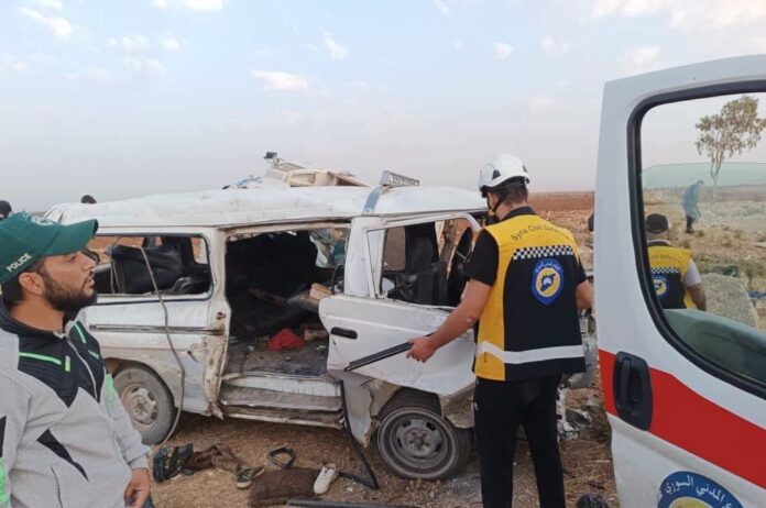 إصابة 29 مدنياً بحوادث سير في سوريا خلال يوم